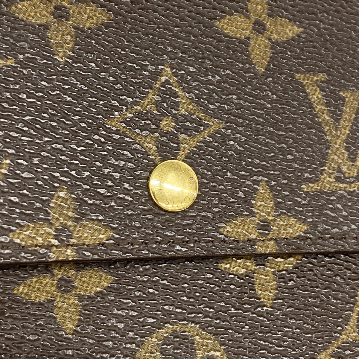 Louis Vuitton Tri Foldwallet Monogram Porto Brown Wallet — view 7