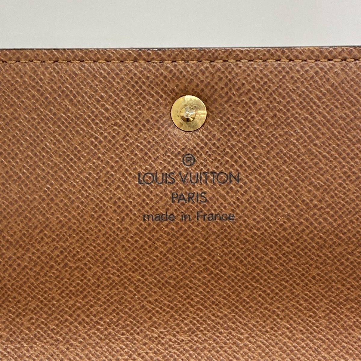 Louis Vuitton Tri Foldwallet Monogram Porto Brown Wallet — view 4
