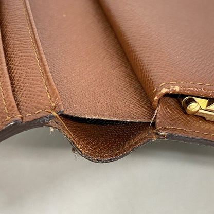 Louis Vuitton Wallet Monogram Porte-Monnaie Vier Viennois Brown — view 7