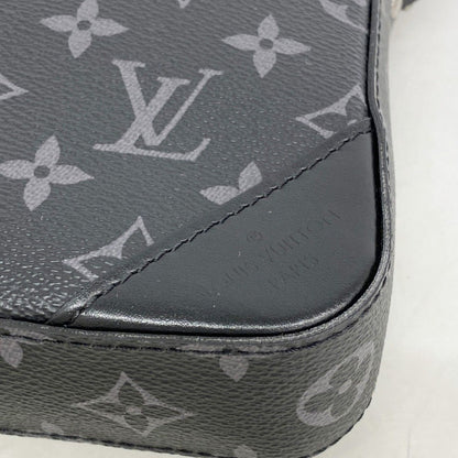 Louis Vuitton Shoulder Bag Monogram Eclipse Reverse Trio Messenger Black Gray — view 7