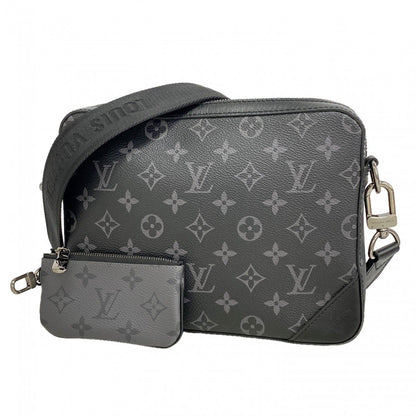 Louis Vuitton Shoulder Bag Monogram Eclipse Reverse Trio Messenger Black Gray