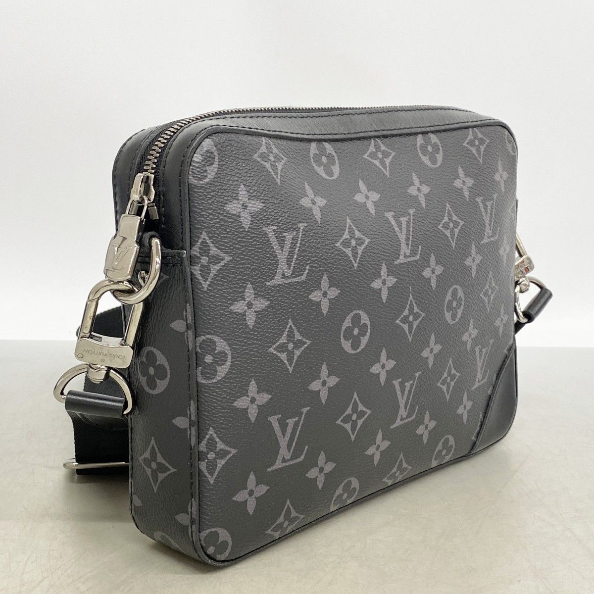 Louis Vuitton Shoulder Bag Monogram Eclipse Reverse Trio Messenger Black Gray — view 2