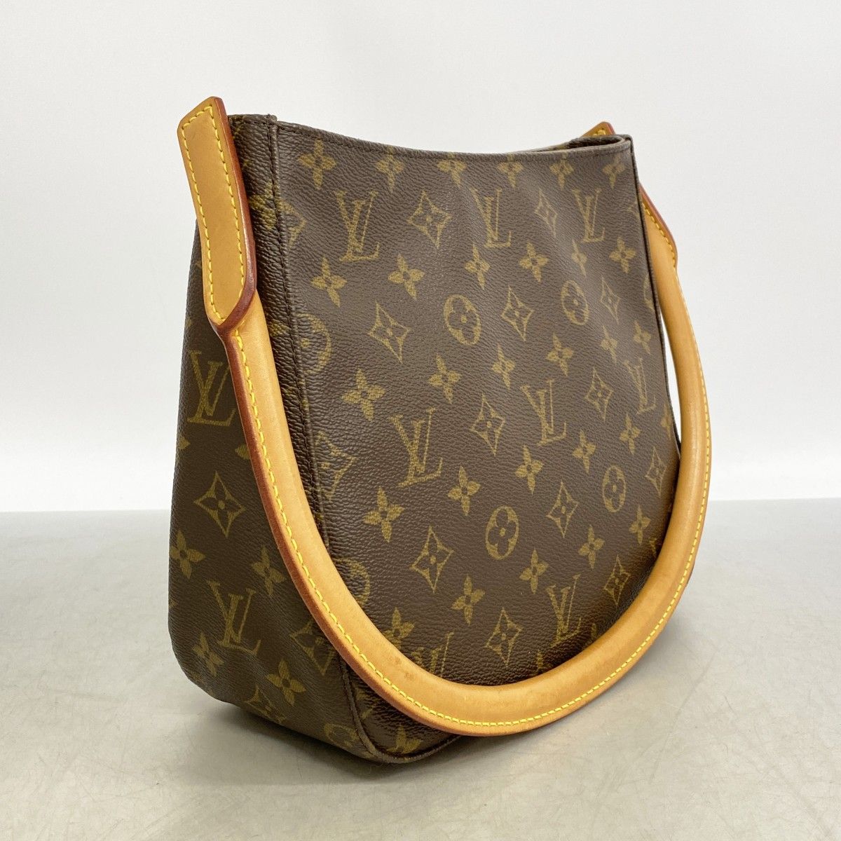 Louis Vuitton Shoulder Bag Monogram Looping MM Brown — view 2