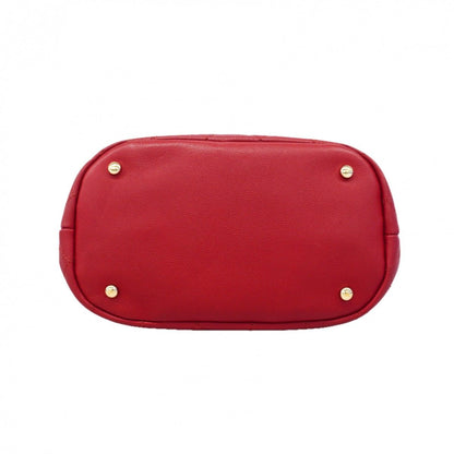 Chanel Handbag Quilted Caviar Leather Red Chien Panning Gold 2-Way — view 3