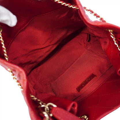 Chanel Handbag Quilted Caviar Leather Red Chien Panning Gold 2-Way — view 4