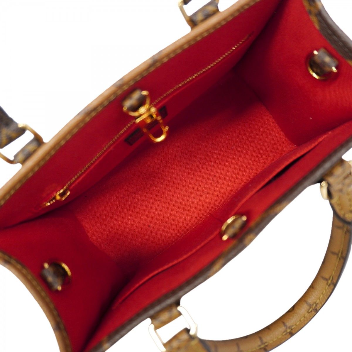 Louis Vuitton Handbag Monogram Giant Reverse On The Go PM Brown 2-Way — view 4