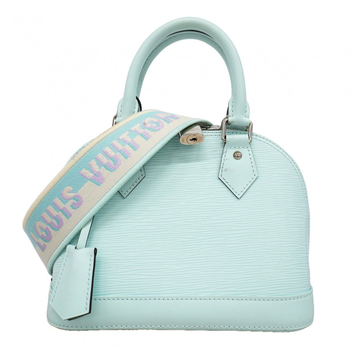 Louis Vuitton Handbag Epi Alma BB Blue 2-Way