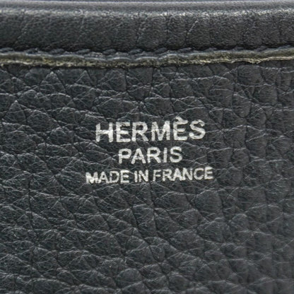 Hermes Shoulder Bag Taurillon Clemence Black Silver — view 5