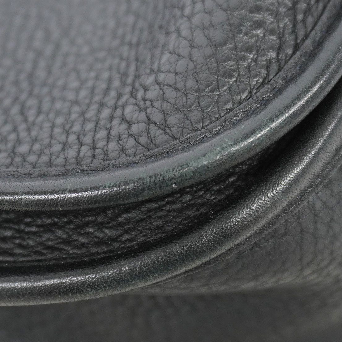 Hermes Shoulder Bag Taurillon Clemence Black Silver — view 7