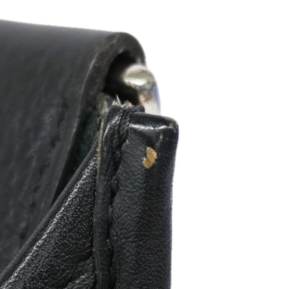 Hermes Shoulder Bag Taurillon Clemence Black Silver — view 6