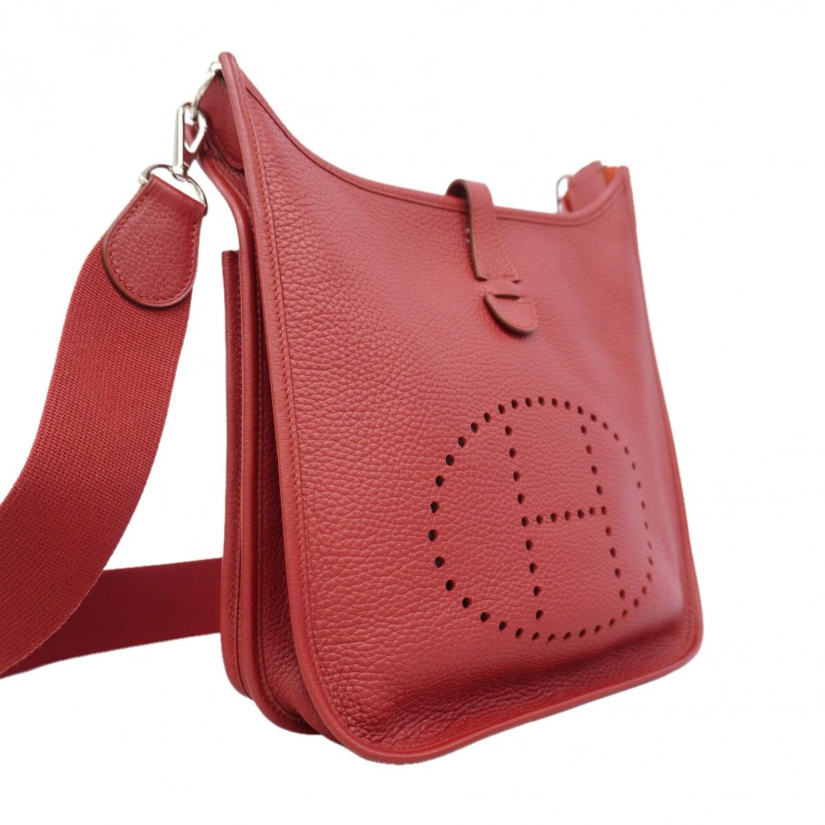 Hermes Shoulder Bag Taurillon Clemence Silver — view 2