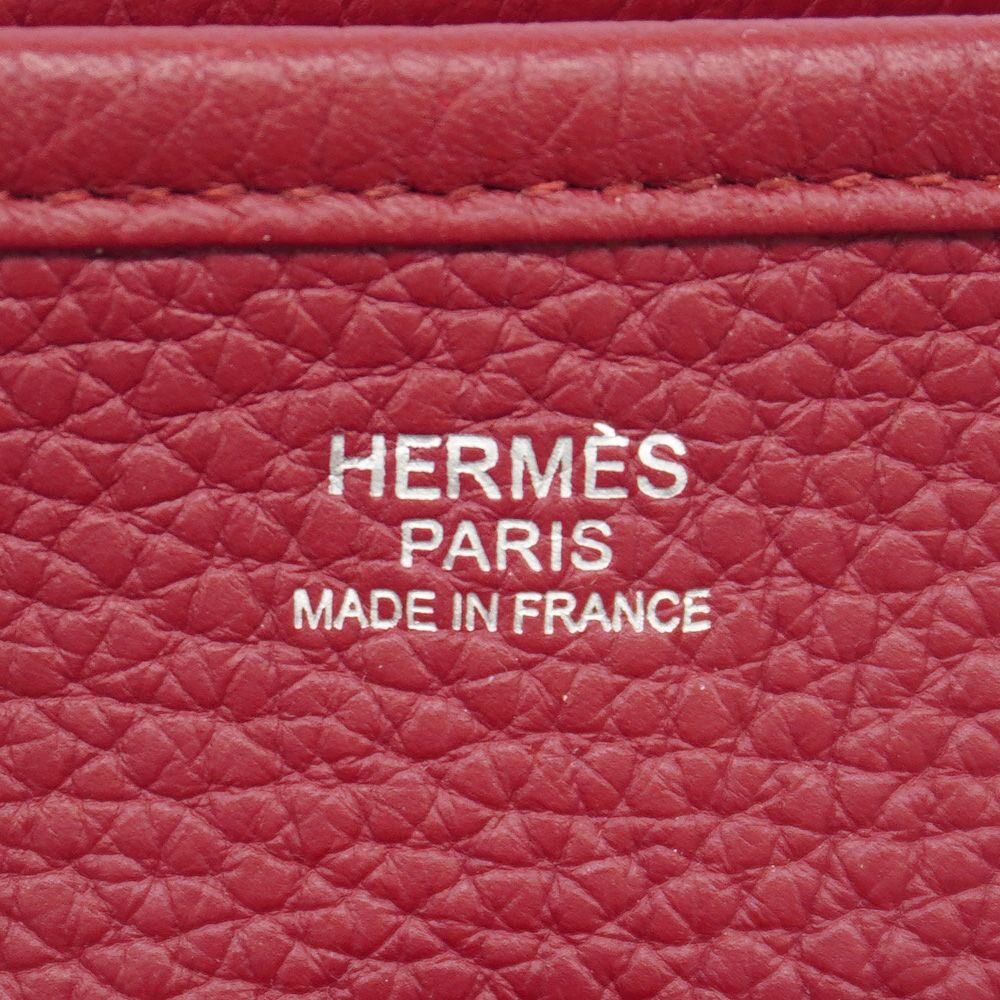 Hermes Shoulder Bag Taurillon Clemence Silver — view 5