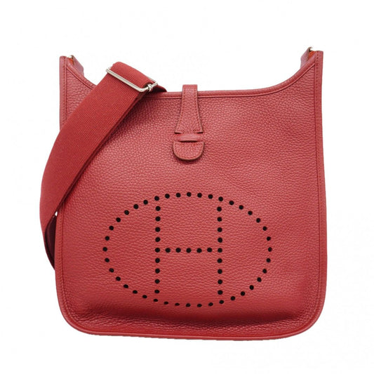 Hermes Shoulder Bag Taurillon Clemence Silver