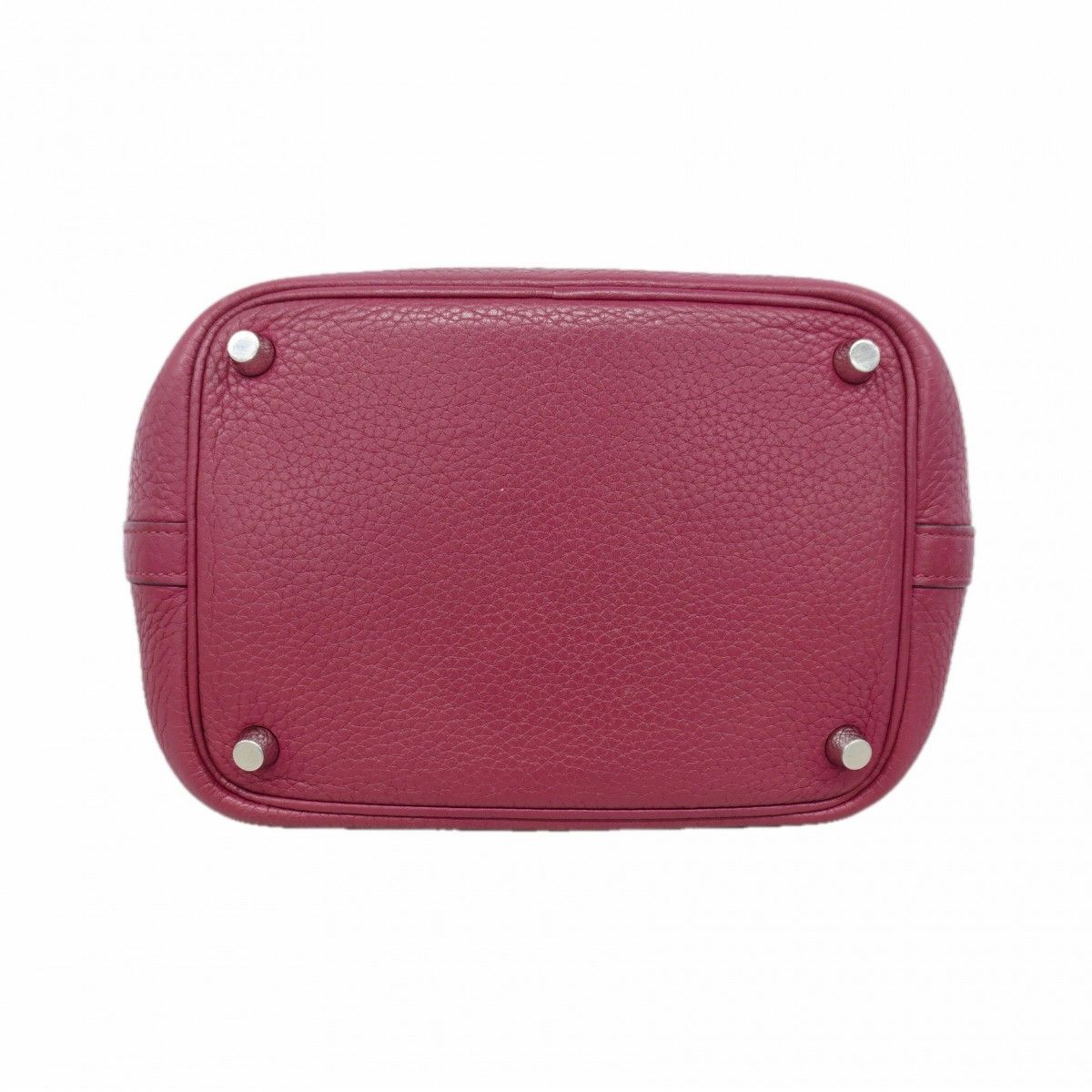 Hermes Handbag Picotin Lock PM Taurillon Clemence Tosca Silver — view 3