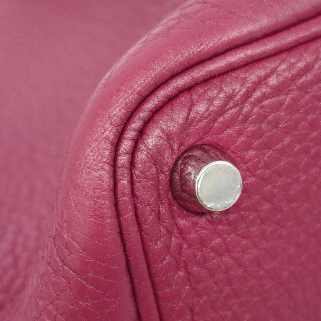 Hermes Handbag Picotin Lock PM Taurillon Clemence Tosca Silver — view 7