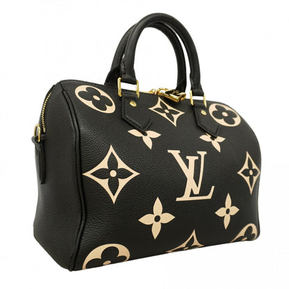 Louis Vuitton Handbag Monogram Empreinte Bicolor Speedy Bandouliere 25 Black — view 2