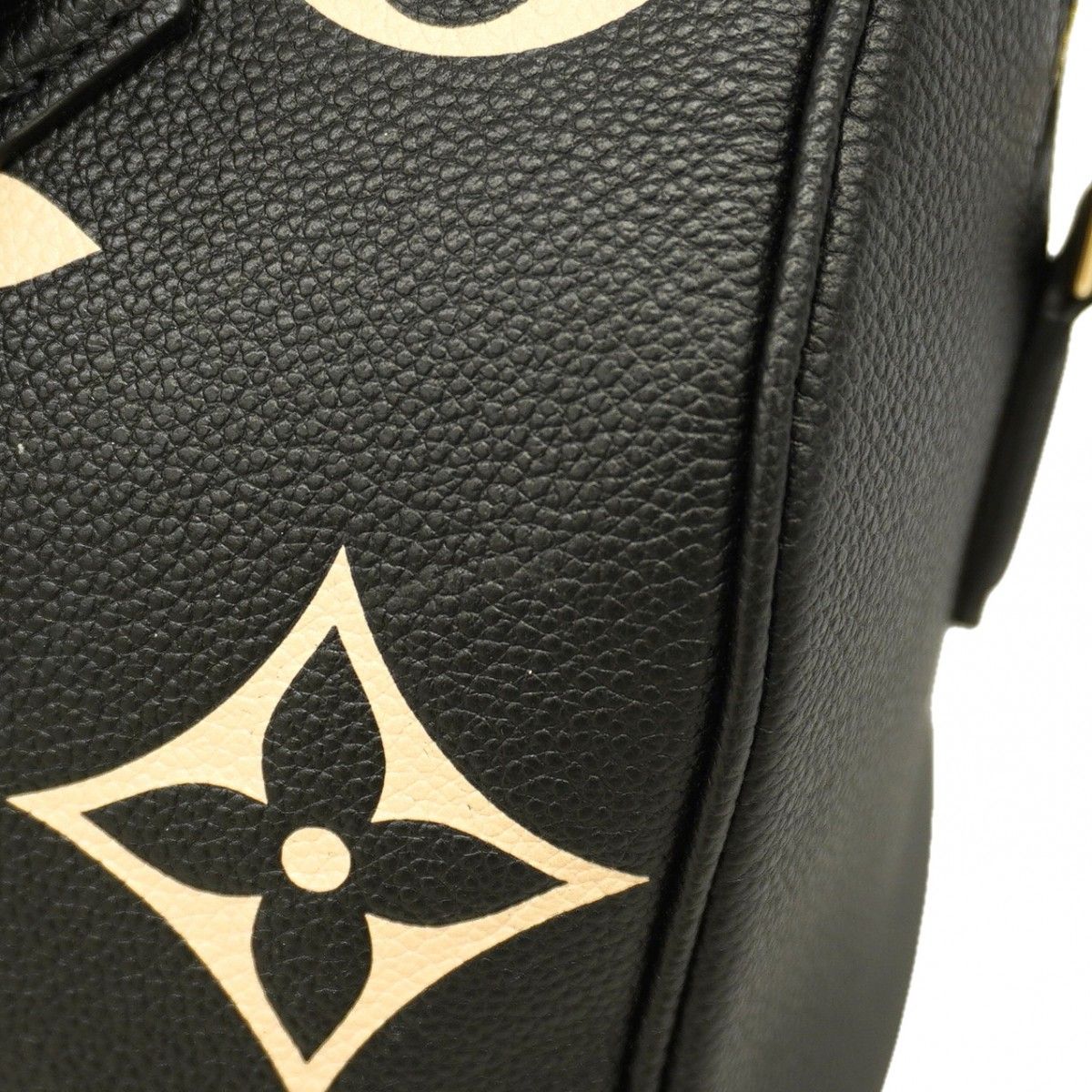 Louis Vuitton Handbag Monogram Empreinte Bicolor Speedy Bandouliere 25 Black — view 6