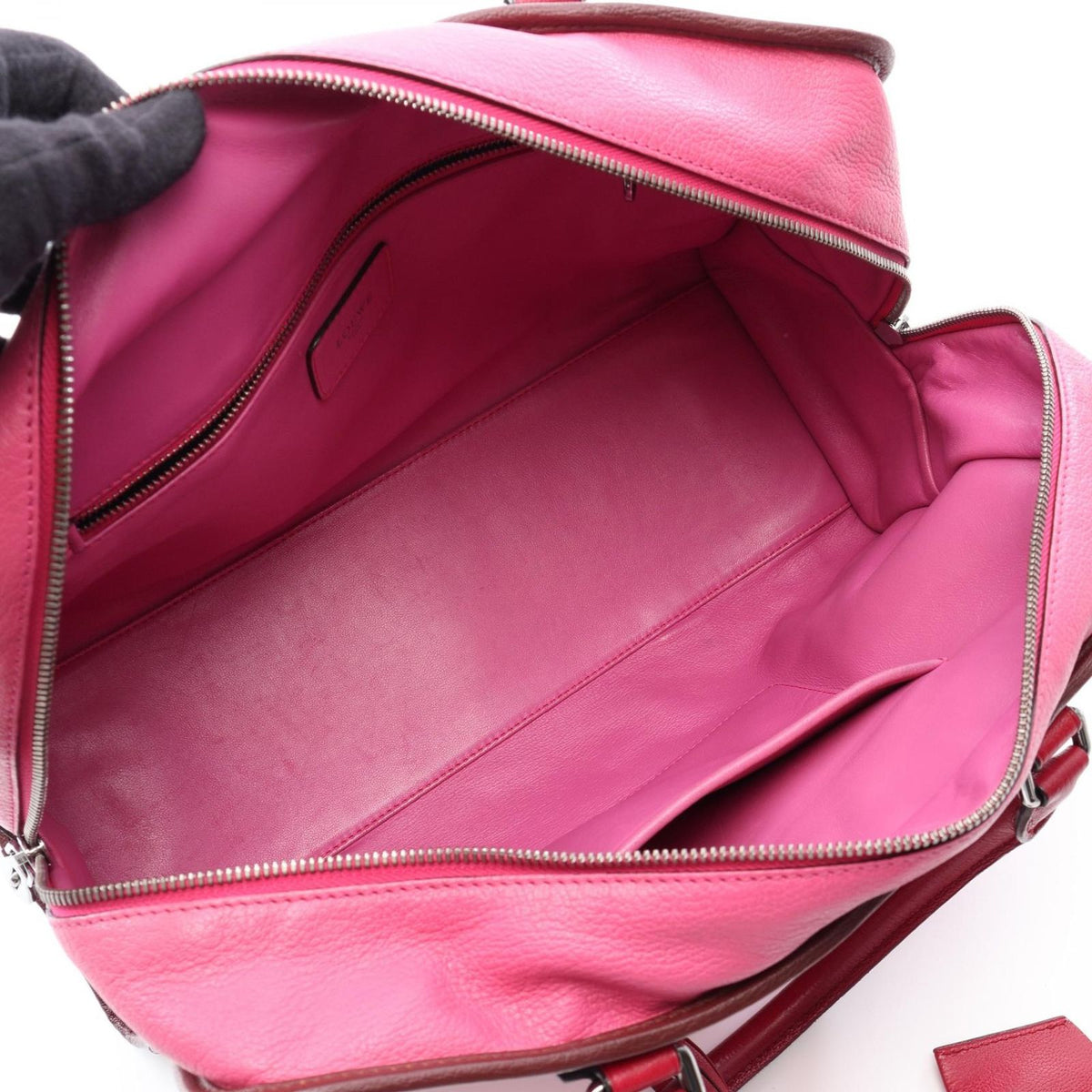 Loewe Handbag Amazona 36 Pink Red Brown Leather — view 3