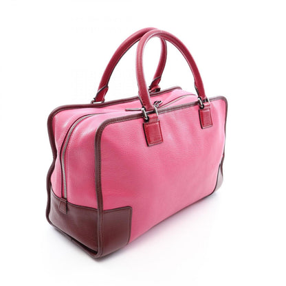 Loewe Handbag Amazona 36 Pink Red Brown Leather — view 2