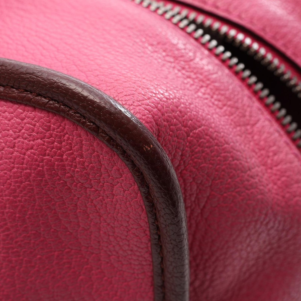 Loewe Handbag Amazona 36 Pink Red Brown Leather — view 8