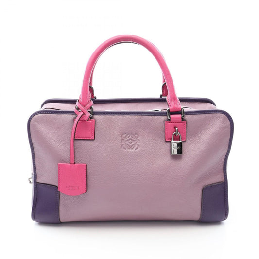 Loewe Handbag Amazona 36 Pink Purple Leather