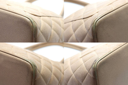 Chanel Caviar Leather Quilted Jumbo CC Logo Reissue Tote — view 5