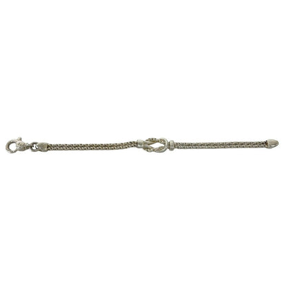 Tiffany & Co Bag Vintage Double Rope Center Knot Bracelet 925 Sterling Silver — view 6