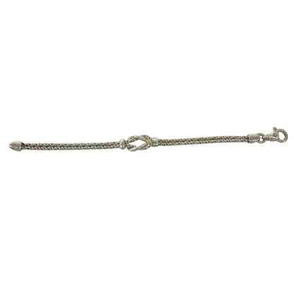 Tiffany & Co Bag Vintage Double Rope Center Knot Bracelet 925 Sterling Silver — view 5