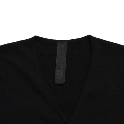 Chrome Hearts Knit Cardigan Cashmere Rhinestone Heart Decoration Black Silver XL — view 3