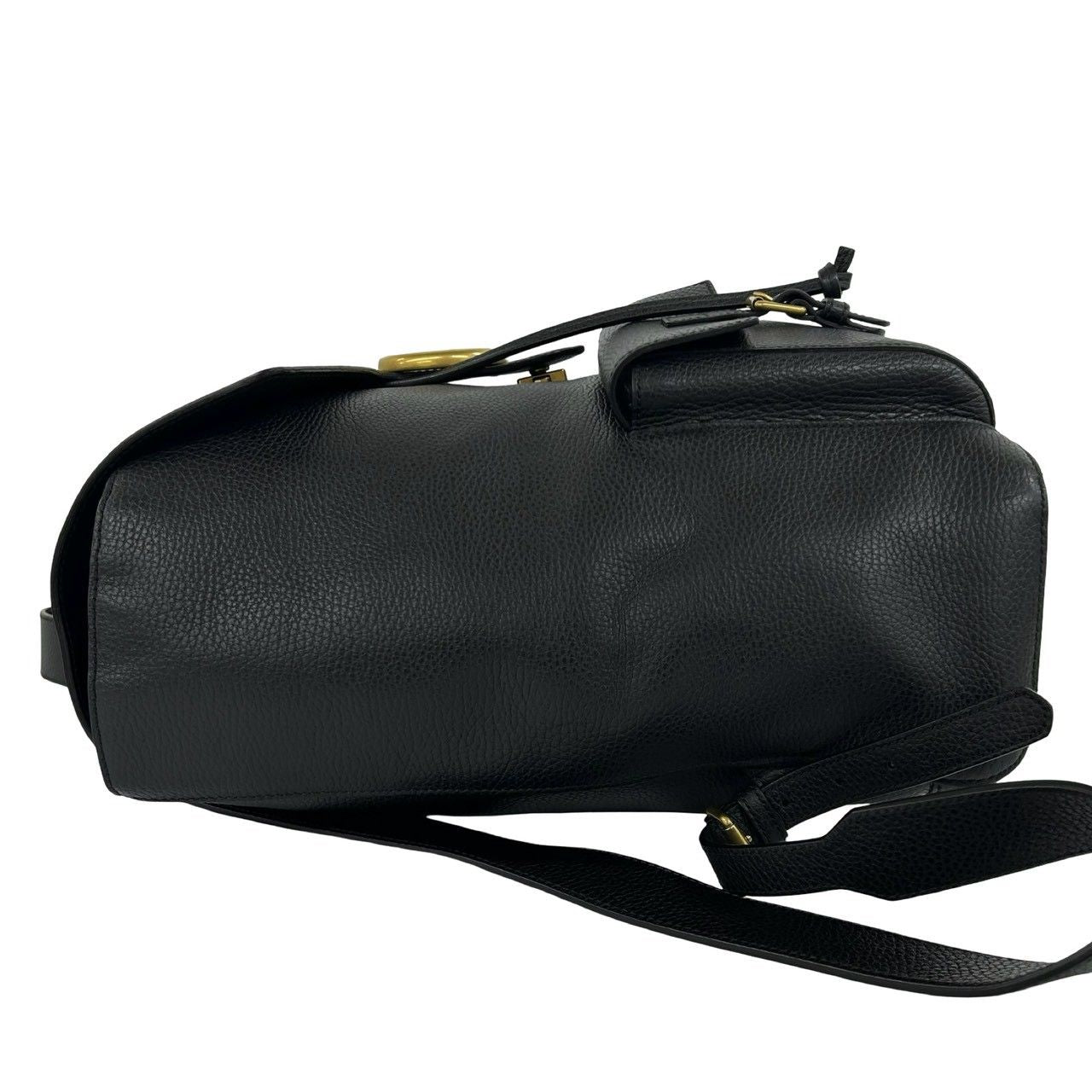 Gucci GG Logo Leather Backpack Black — view 5