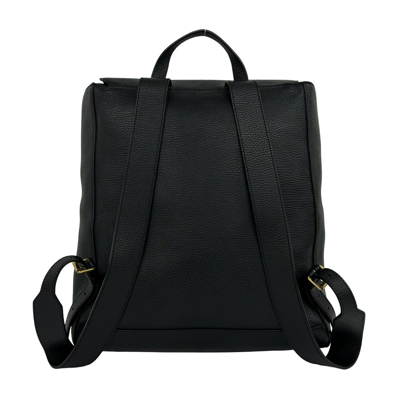 Gucci GG Logo Leather Backpack Black — view 3
