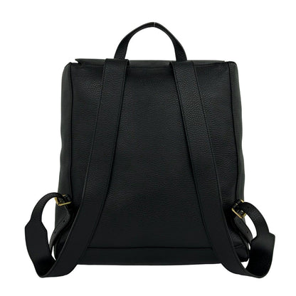 Gucci GG Logo Leather Backpack Black — view 3