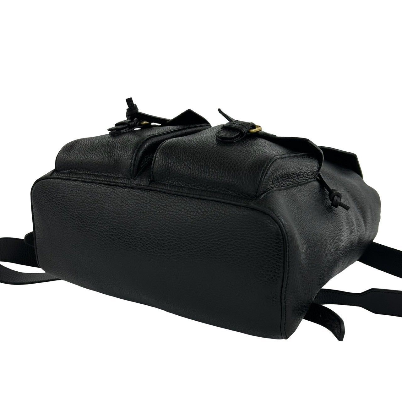 Gucci GG Logo Leather Backpack Black — view 8