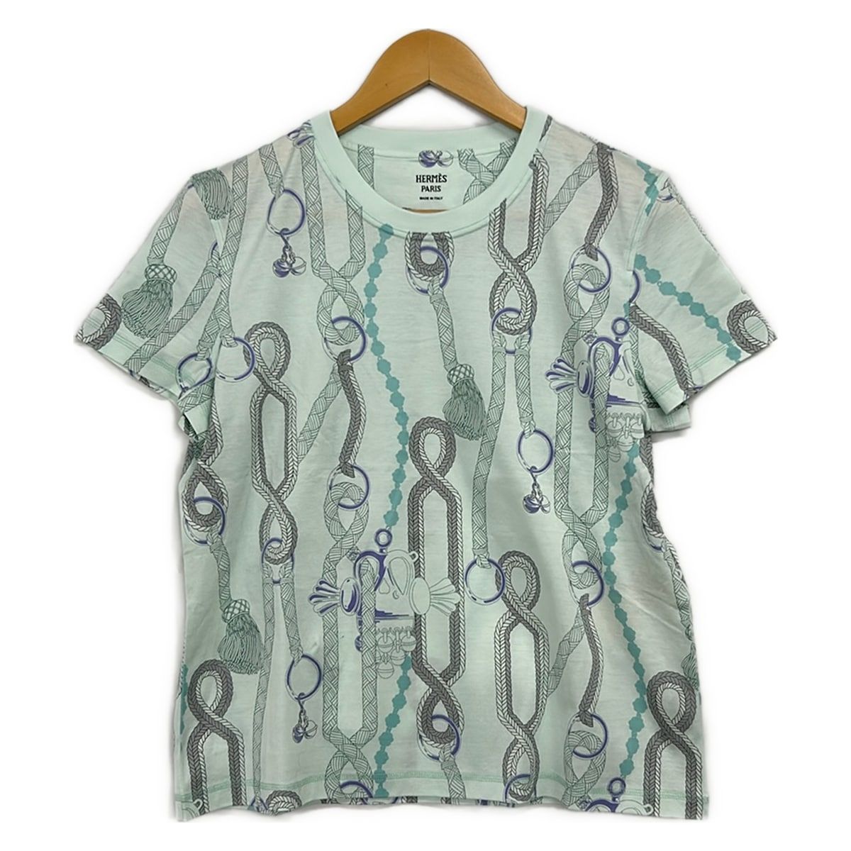 Hermes Short Sleeve T-Shirt Light Blue