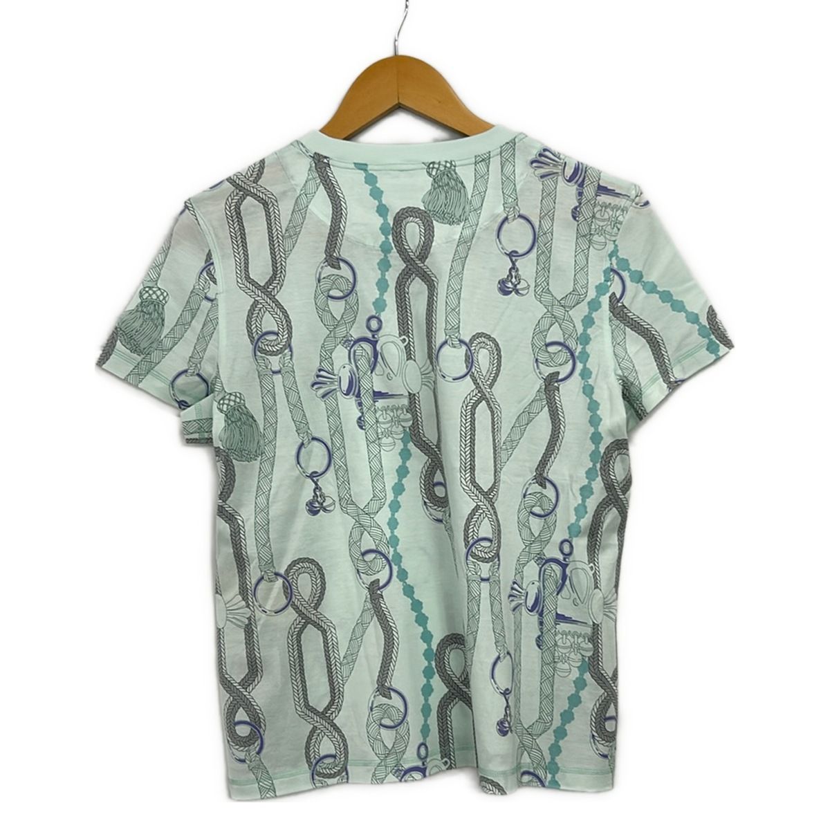 Hermes Short Sleeve T-Shirt Light Blue — view 2
