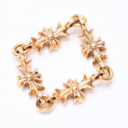 Chrome Hearts 22k Tiny CH Plus Ring Diamond Mini Cloth Gold — view 5