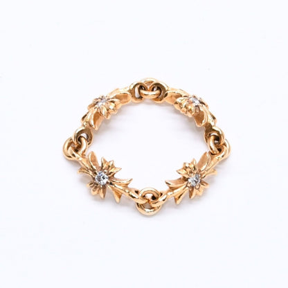 Chrome Hearts 22k Tiny CH Plus Ring Diamond Mini Cloth Gold — view 2