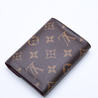 Louis Vuitton Portefeuille Victorine Trifold Wallet Monogram Brown Fuchsia — view 4