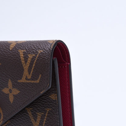 Louis Vuitton Portefeuille Victorine Trifold Wallet Monogram Brown Fuchsia — view 5