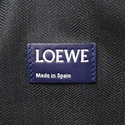 Loewe Clutch Anagram T Pouch Leather Navy Blue — view 6