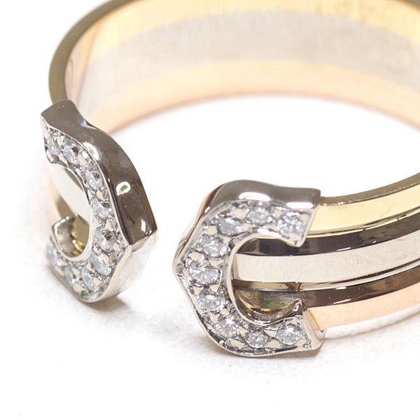 Cartier 2C Ring Diamond Color Gold 50 WG PG — view 6