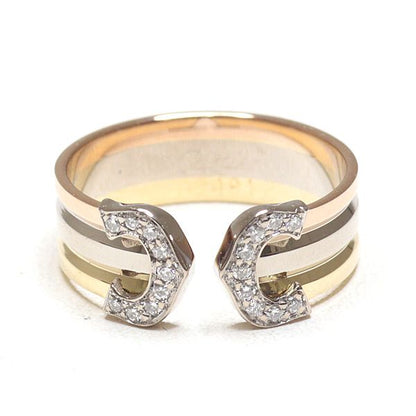 Cartier 2C Ring Diamond Color Gold 50 WG PG — view 2