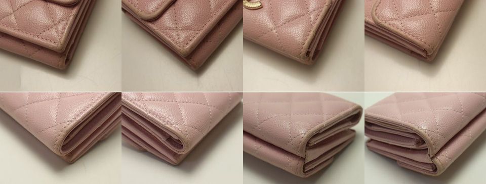Chanel Caviar Leather Quilted Trifold Wallet — view 6