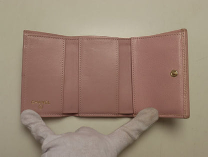 Chanel Caviar Leather Quilted Trifold Wallet — view 5