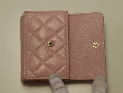 Chanel Caviar Leather Quilted Trifold Wallet — view 4