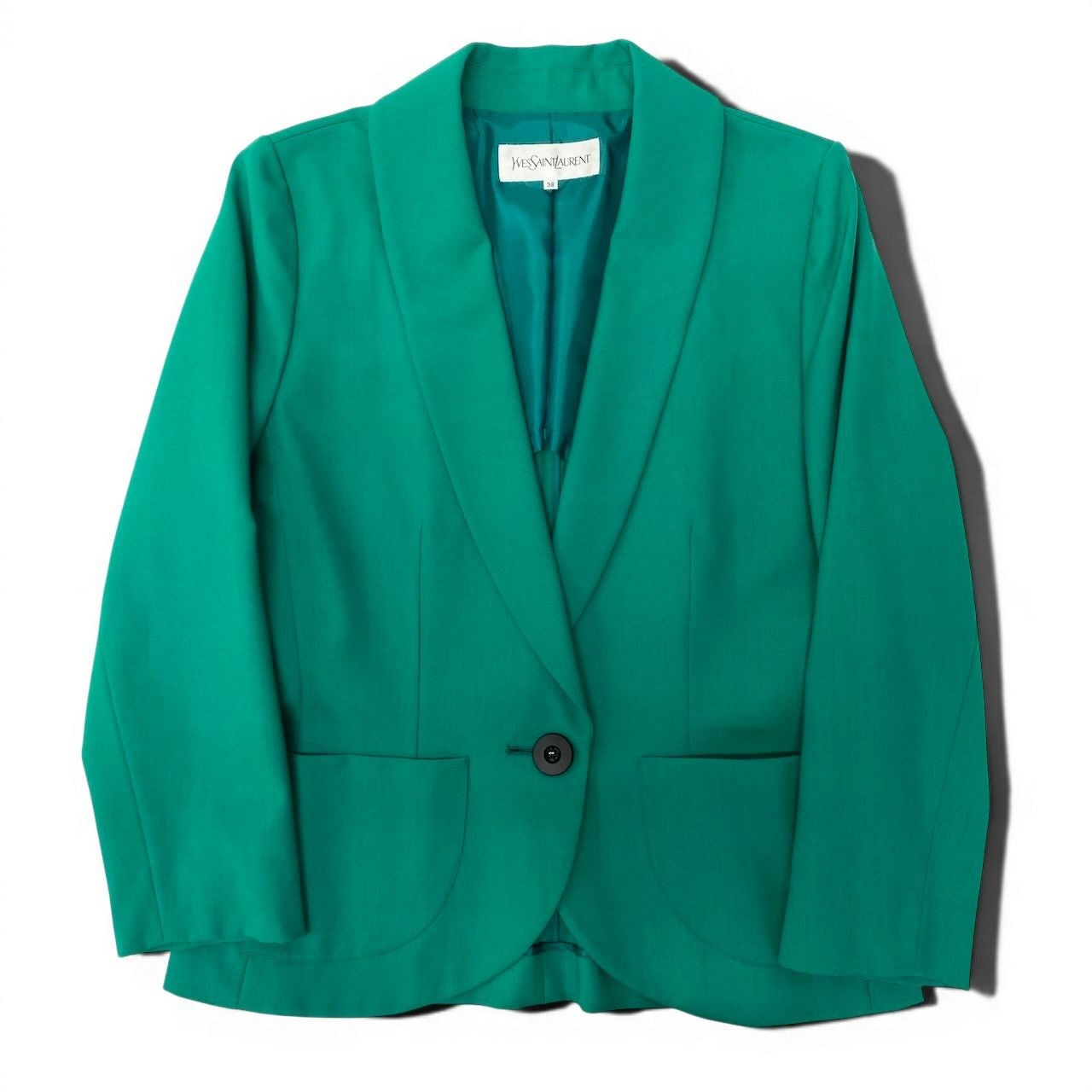 Saint Laurent Tailored Jacket Uncon 38 Green