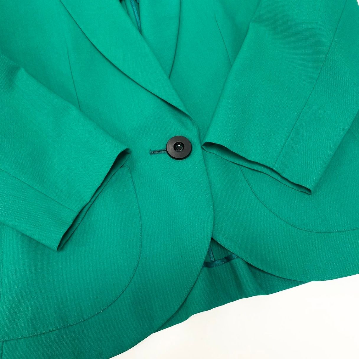 Saint Laurent Tailored Jacket Uncon 38 Green — view 5
