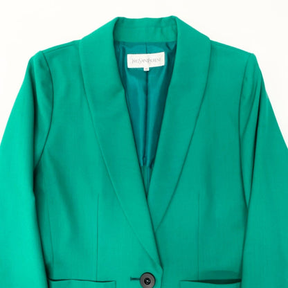 Saint Laurent Tailored Jacket Uncon 38 Green — view 4