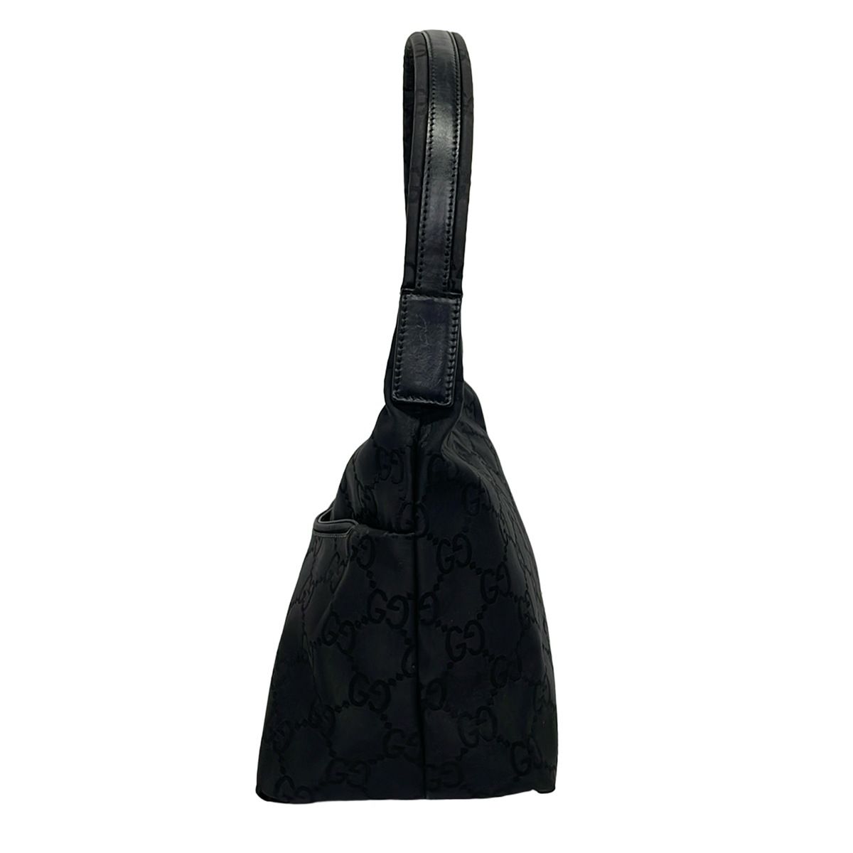Gucci Shoulder Bag GG Pattern Black Leather — view 4