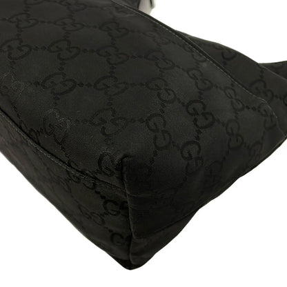 Gucci Shoulder Bag GG Pattern Black Leather — view 6